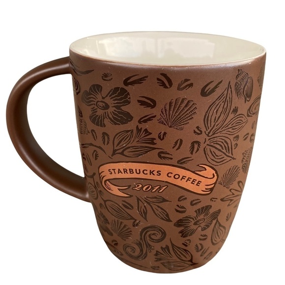 Starbucks Coffee 2011 Brown Copper Split Tail Siren Mermaid Anniversary Mug 12oz - Picture 5 of 10
